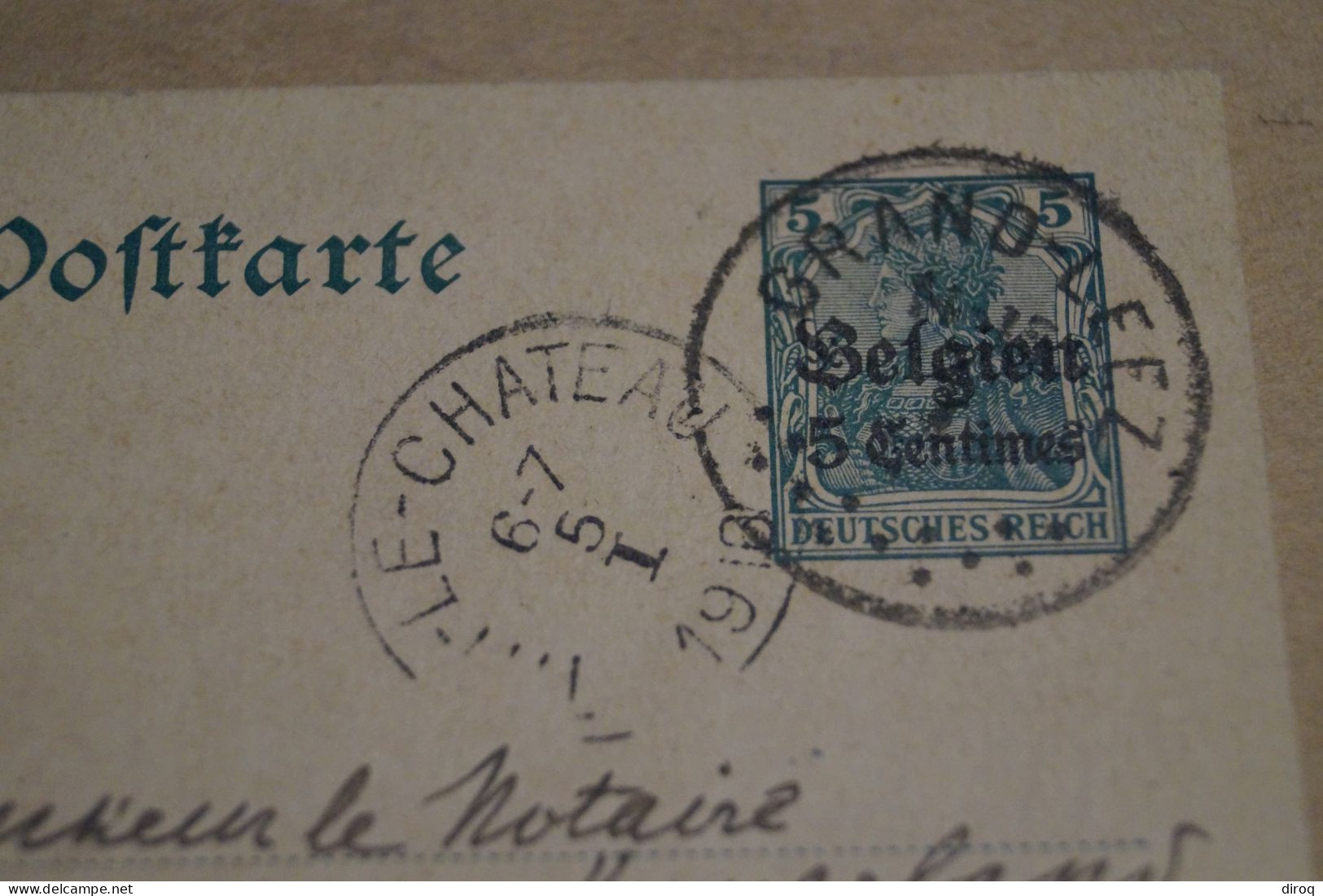 1916,belle Oblitération De Grand-Leez ,pour Collection - OC38/54 Ocupacion Belga En Alemania