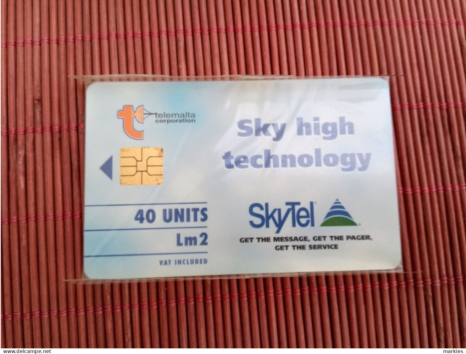 Phonecard Skytel New With Blister 2 Photos Rare - Malte