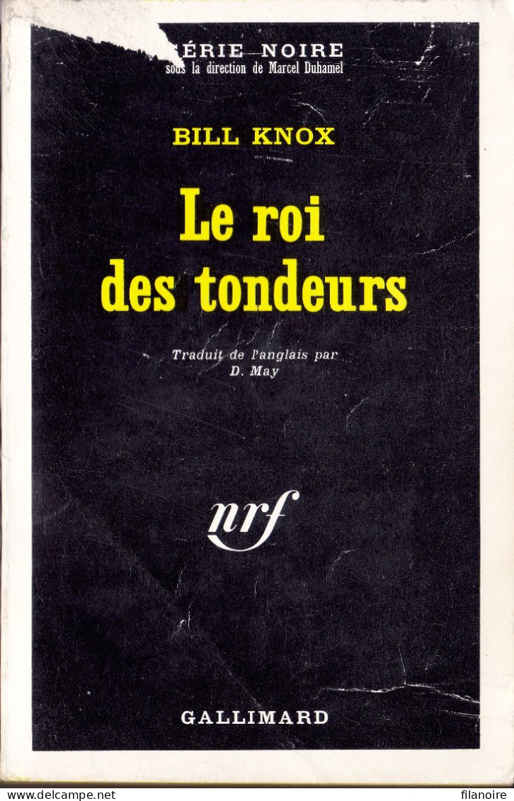 Bill KNOX Le Roi Des Tondeurs Série Noire N°1317 (EO, 1970)(exemplaire Du Service De Presse) - Série Noire