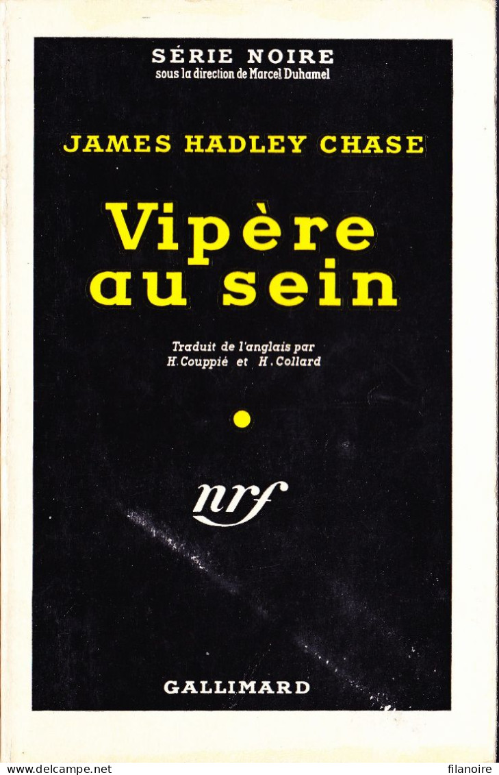 James Hadley CHASE  Vipère Au Sein Série Noire N°119 (1960) - Série Noire