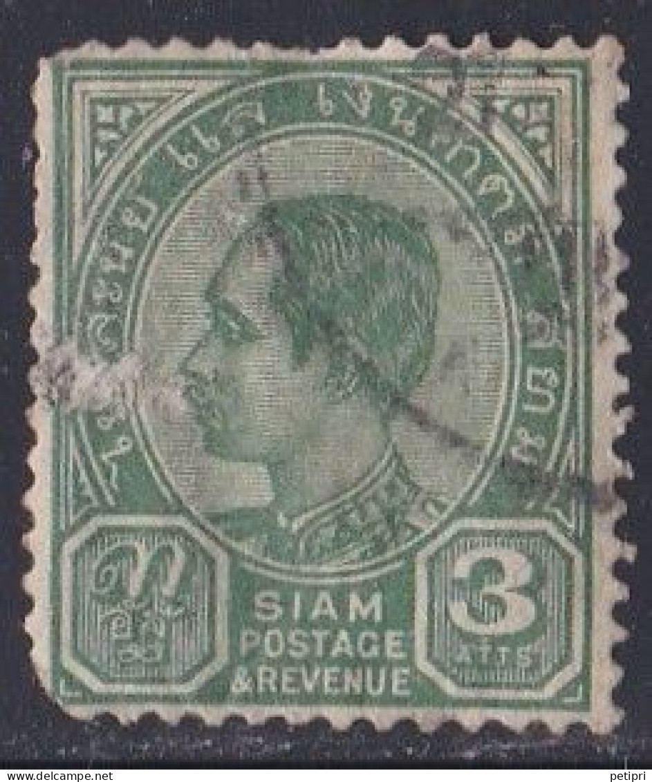 Timbre  -  Siam  1889   Y&T  N °  34  Oblitéré ( Timbre 3 ATTS ) - Siam