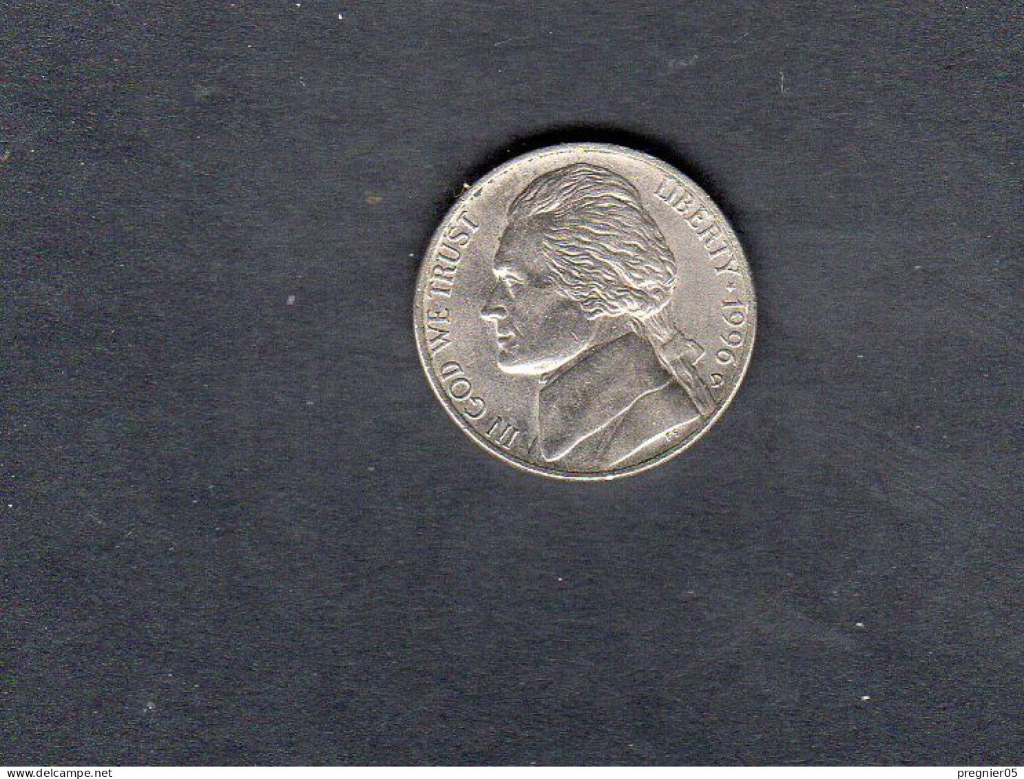 USA - Pièce 5 Cents "Jefferson Nickel"  1996D SUP/XF  KM.192 - 1938-…: Jefferson