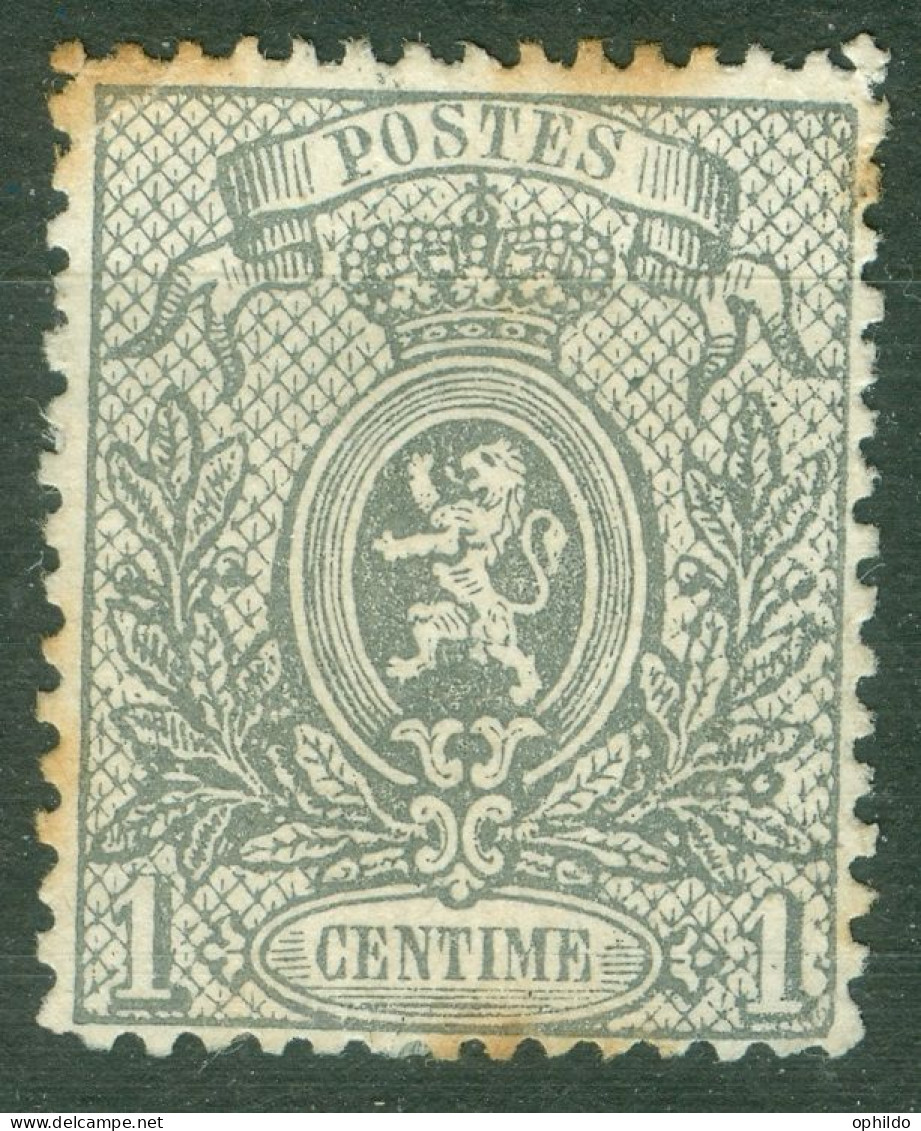 Belgique Cob 23 ( * ) Second Choix Dent 14.5 Par 14 - 1866-1867 Petit Lion