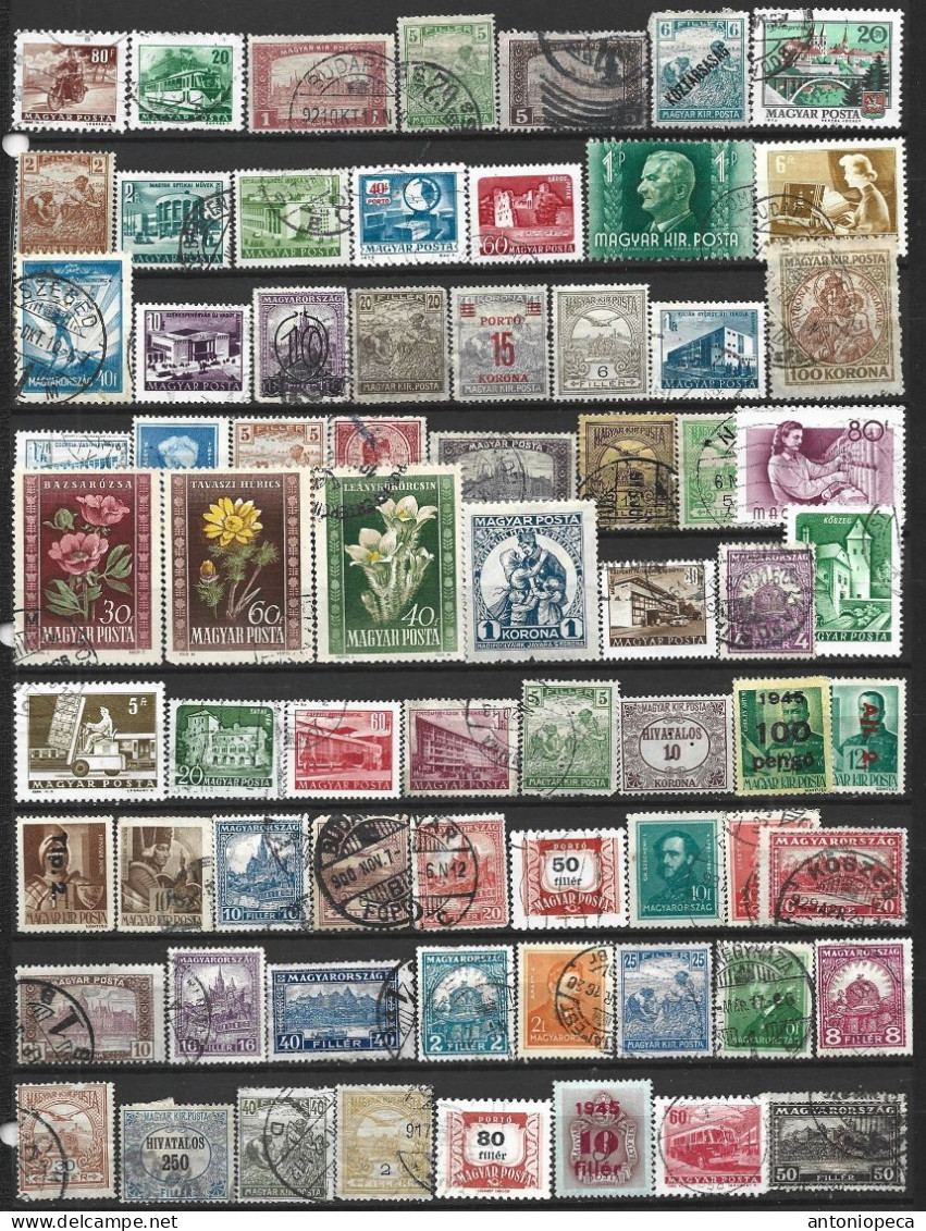 COLLECTION HUNGARY 70  STAMPS - Lotes & Colecciones