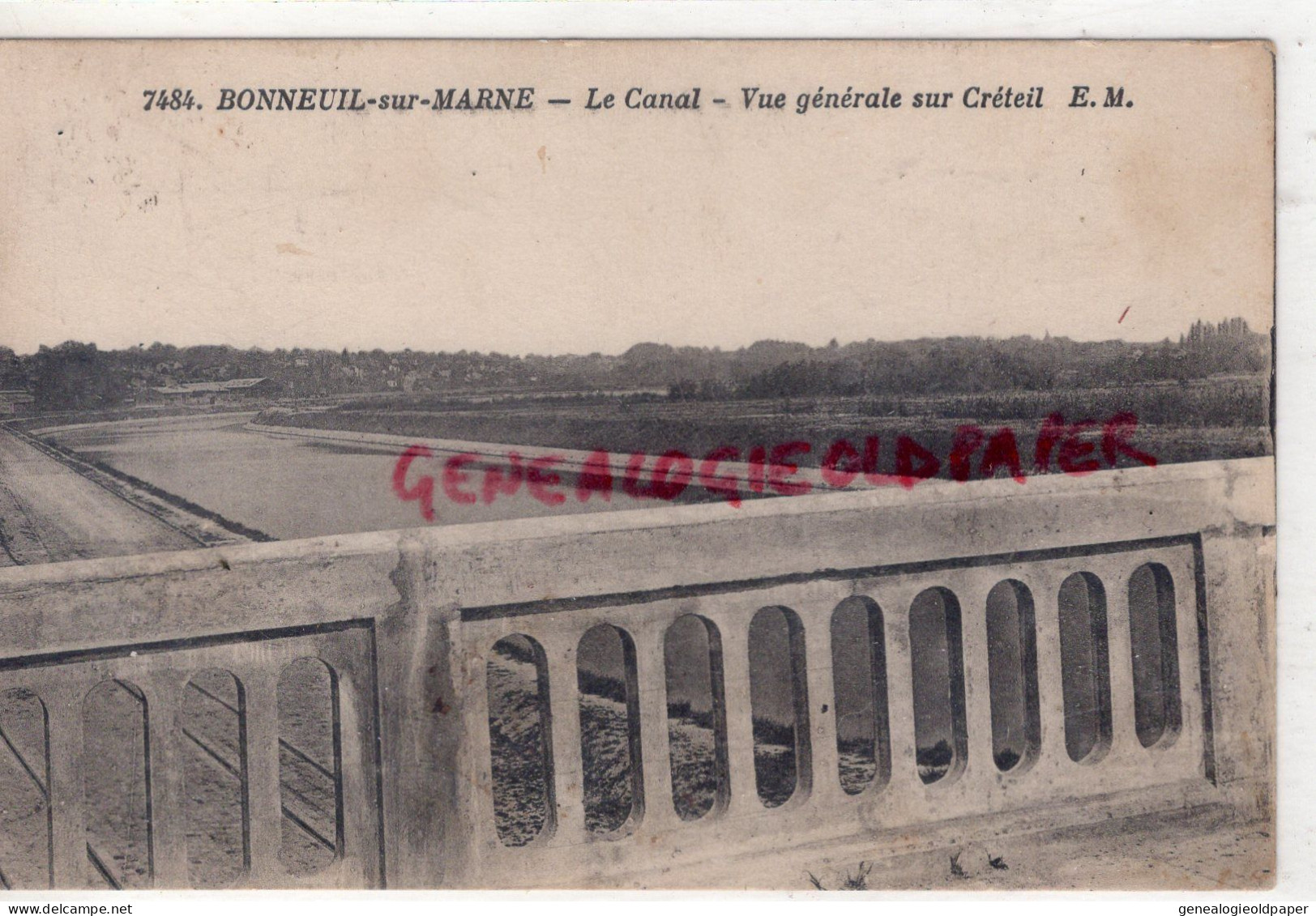 94- BONNEUIL SUR MARNE - LE CANAL  VUE GENERALE SUR CRETEIL - Bonneuil Sur Marne