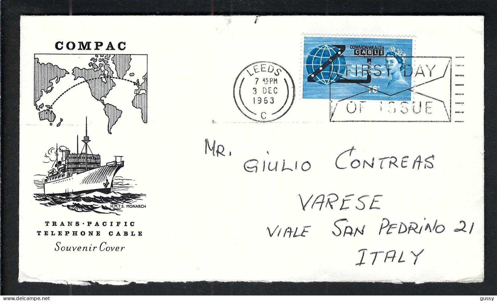 GRANDE BRETAGNE Ca.1963: FDC De Leeds - 1952-1971 Pre-Decimal Issues