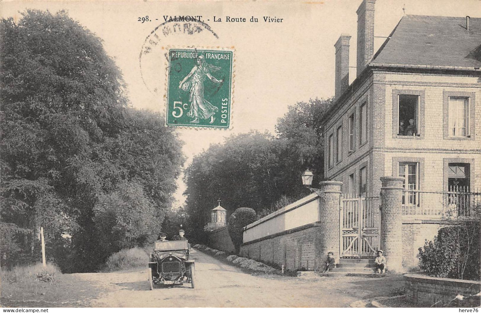 VALMONT - La Route Du Vivier - Automobile - Valmont