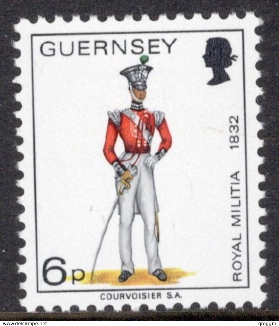 Guernsey 1974 Single Stamp Military Uniforms In Unmounted Mint - Guernsey