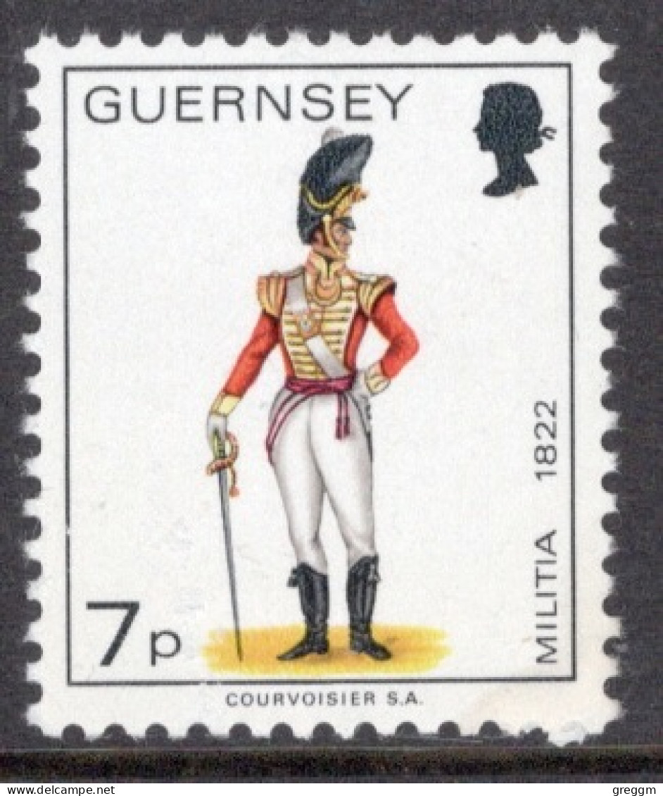 Guernsey 1974 Single Stamp Military Uniforms In Unmounted Mint - Guernsey