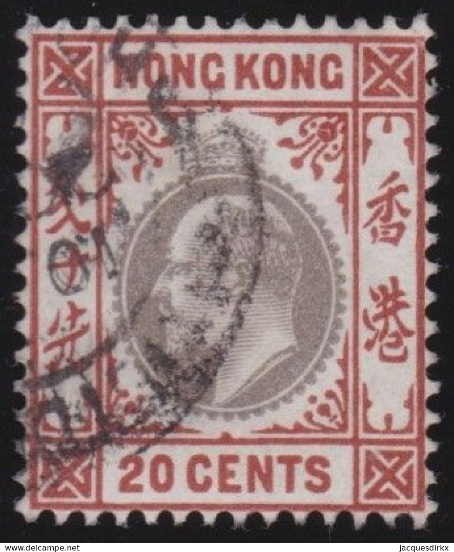 Hong Kong        .   SG    .   69    .   Wmk  Crown  CA      .    O      .   Cancelled - Oblitérés