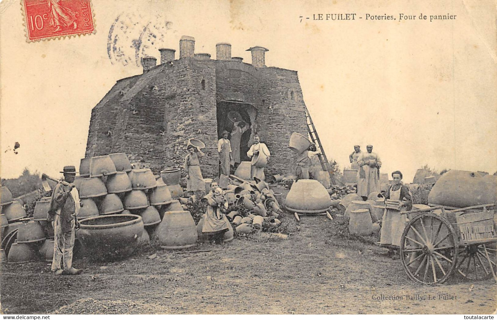 CPA  49  LE FUILET POTERIE FOUR DE PANNIER    Voir Description , Bien Regarder Les Scans - Autres & Non Classés