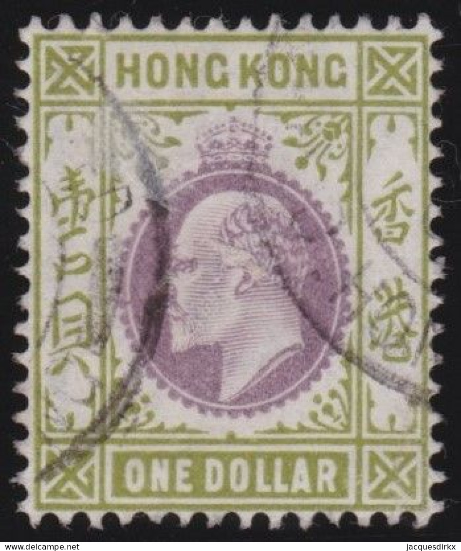 Hong Kong        .   SG    .   72    .   Wmk  Crown  CA      .    O      .   Cancelled - Usados