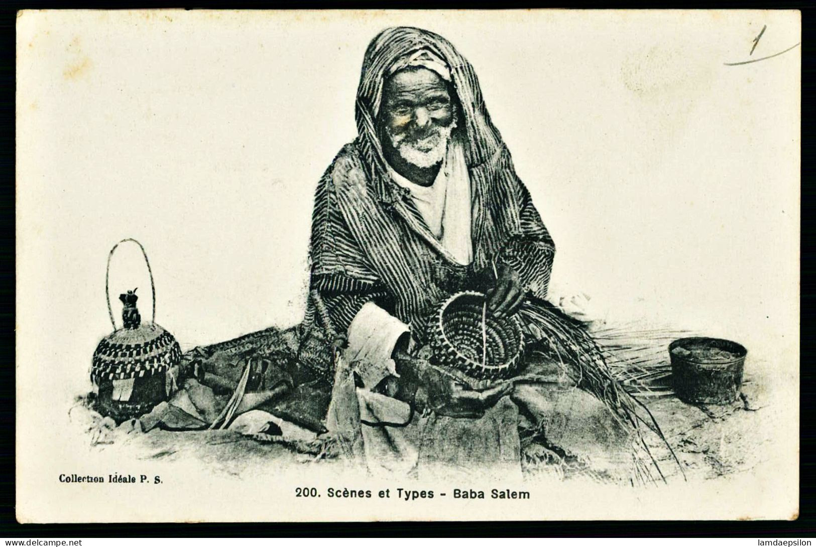 A67  ALGERIE CPA  SCENES ET TYPES - BABA SALEM - Collections & Lots