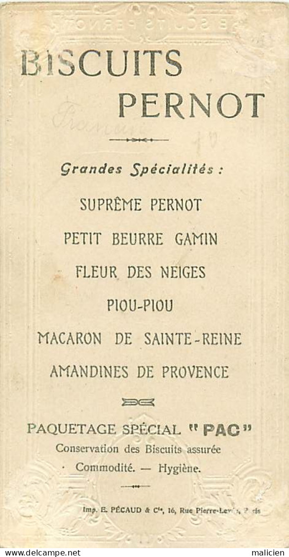 Chromos.-ref-chB599- Biscuits Pernot - La Marquise De Sévigné - Pourtour Doré Gaufré - - Pernot