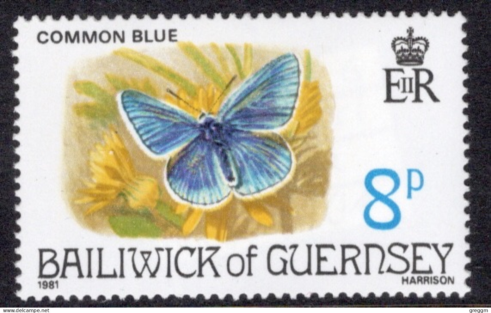 Guernsey 1981  Single Stamp Butterflies In Unmounted Mint - Guernsey