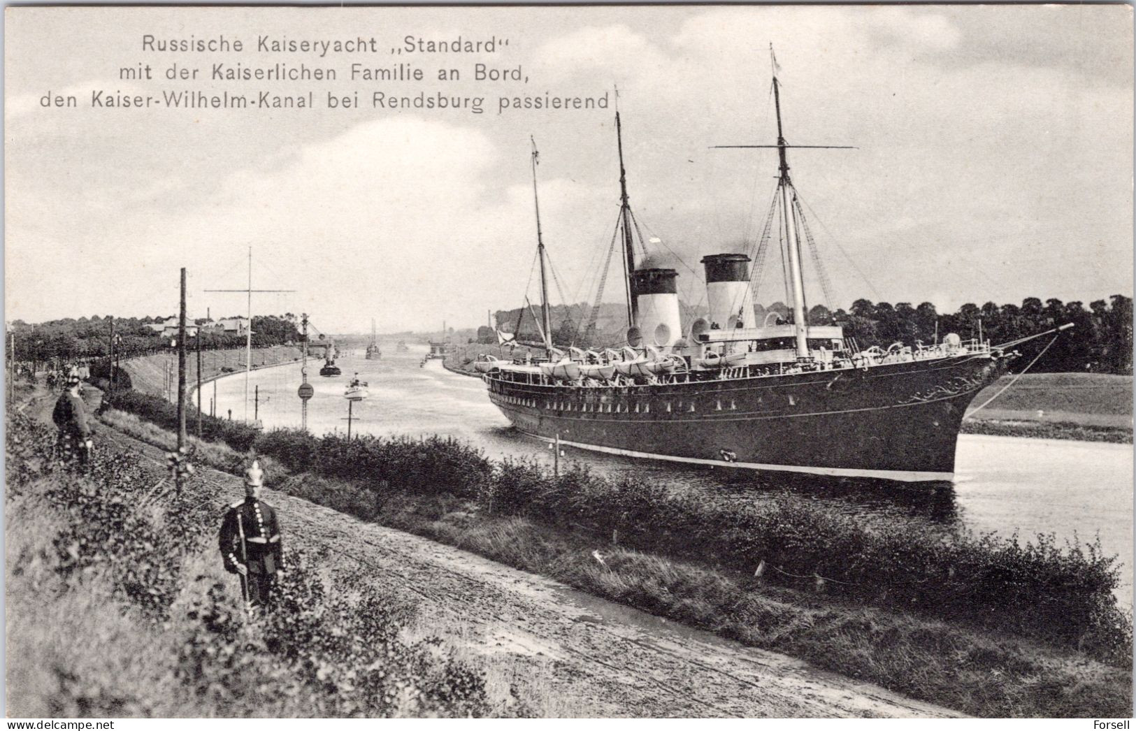 Russische Kaiseryacht "Standard" Mit Der Kaiserlichen Familie An Bord, Kaiser Wilhelm Kanal Rendsburg (Ungebraucht) - Rendsburg