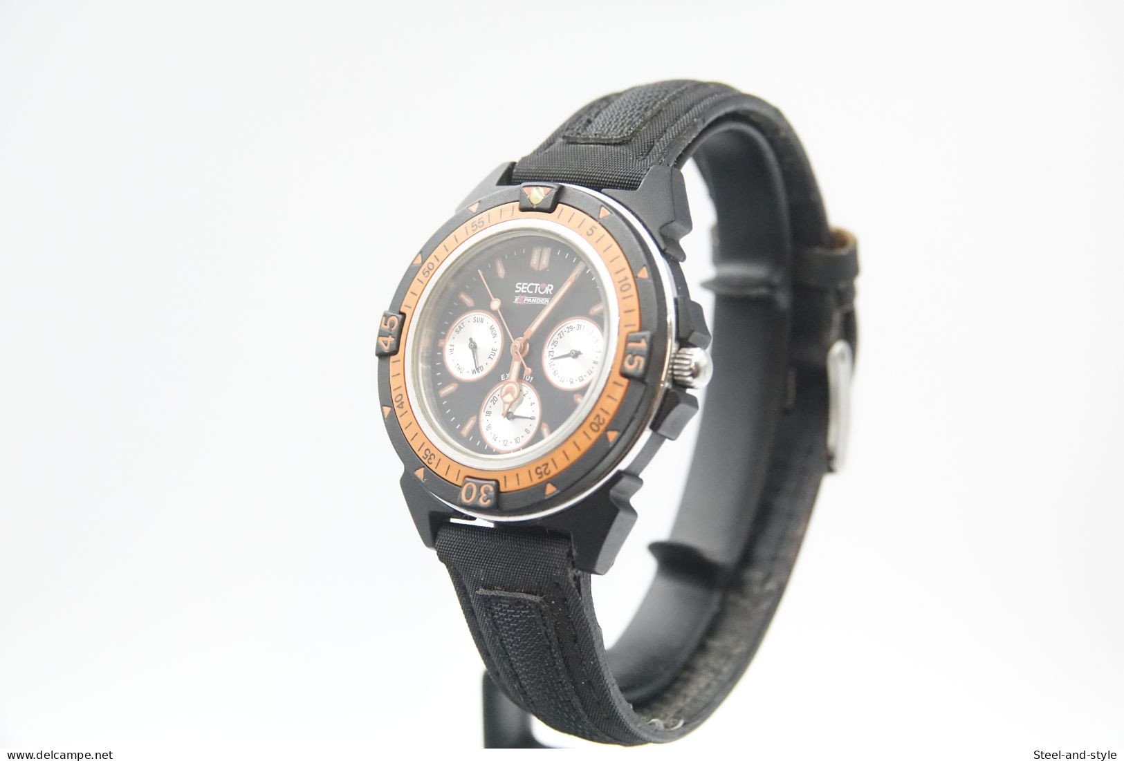 Watches : SECTOR EXPANDER ORIGINAL BAND EXP 101E Ref. 3251110065 - 1990 's  -original - Swiss Made - Running - Excelent - Horloge: Modern