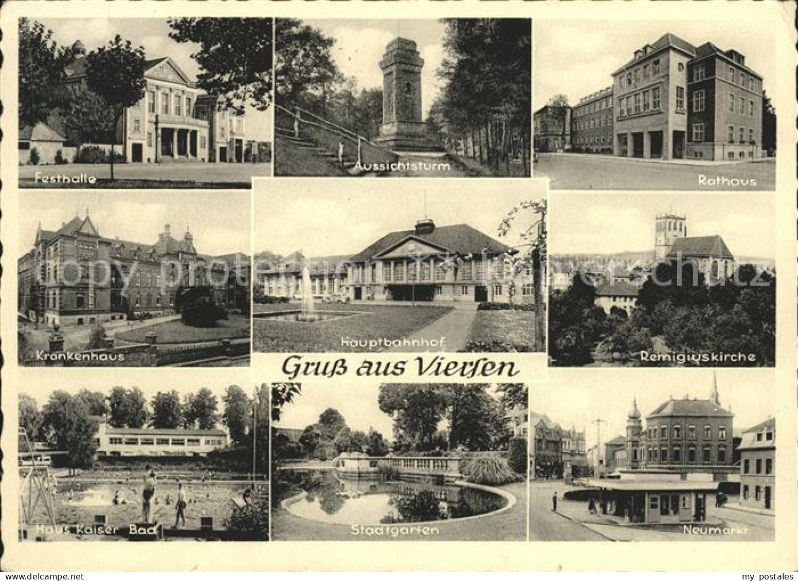 41554981 Viersen Rathaus Aussichtsturm Krankenhaus Neumarkt Viersen - Viersen