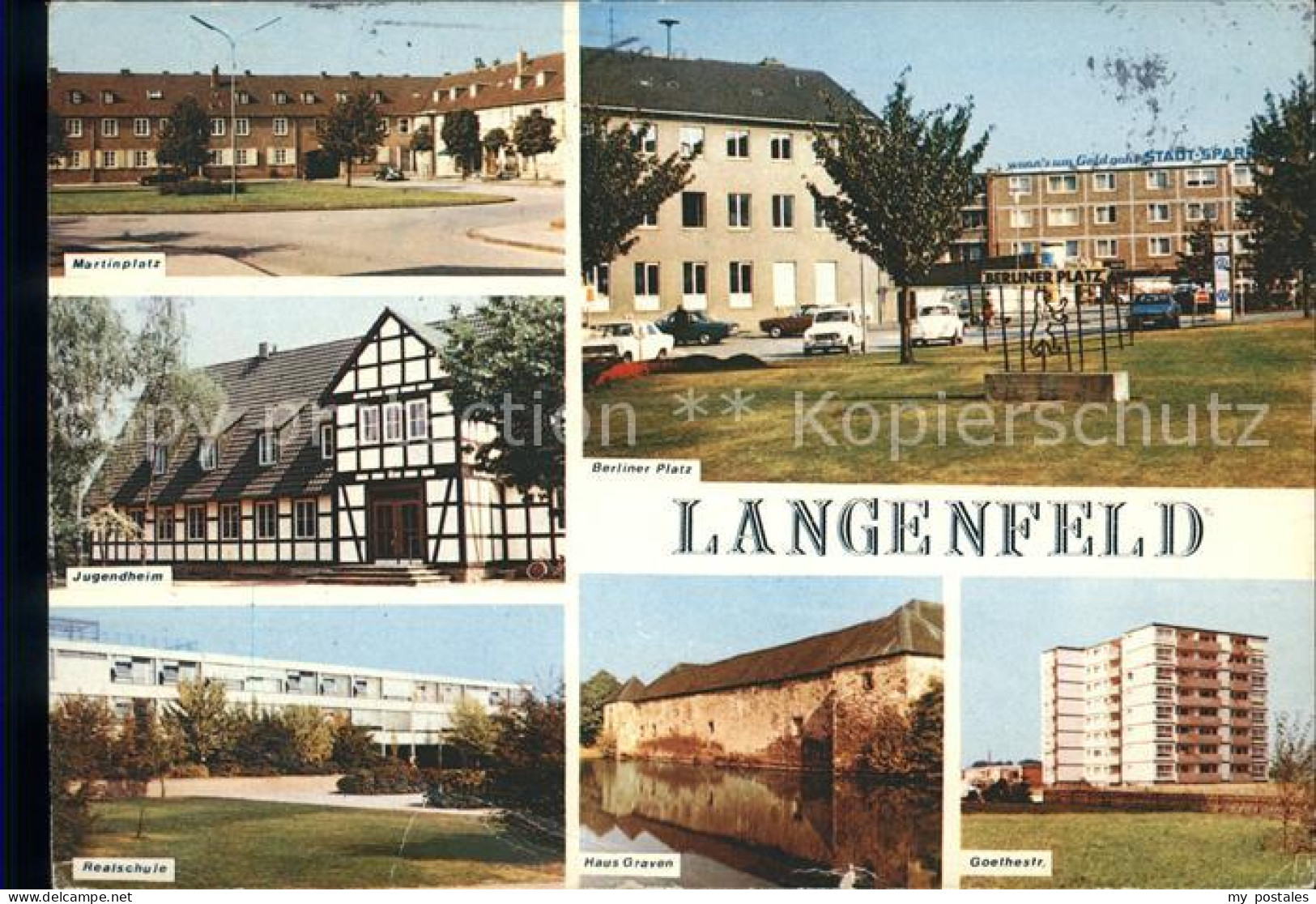 41554923 Langenfeld Rheinland Jugendheim Realschule Marktplatz Berliner Platz La - Langenfeld