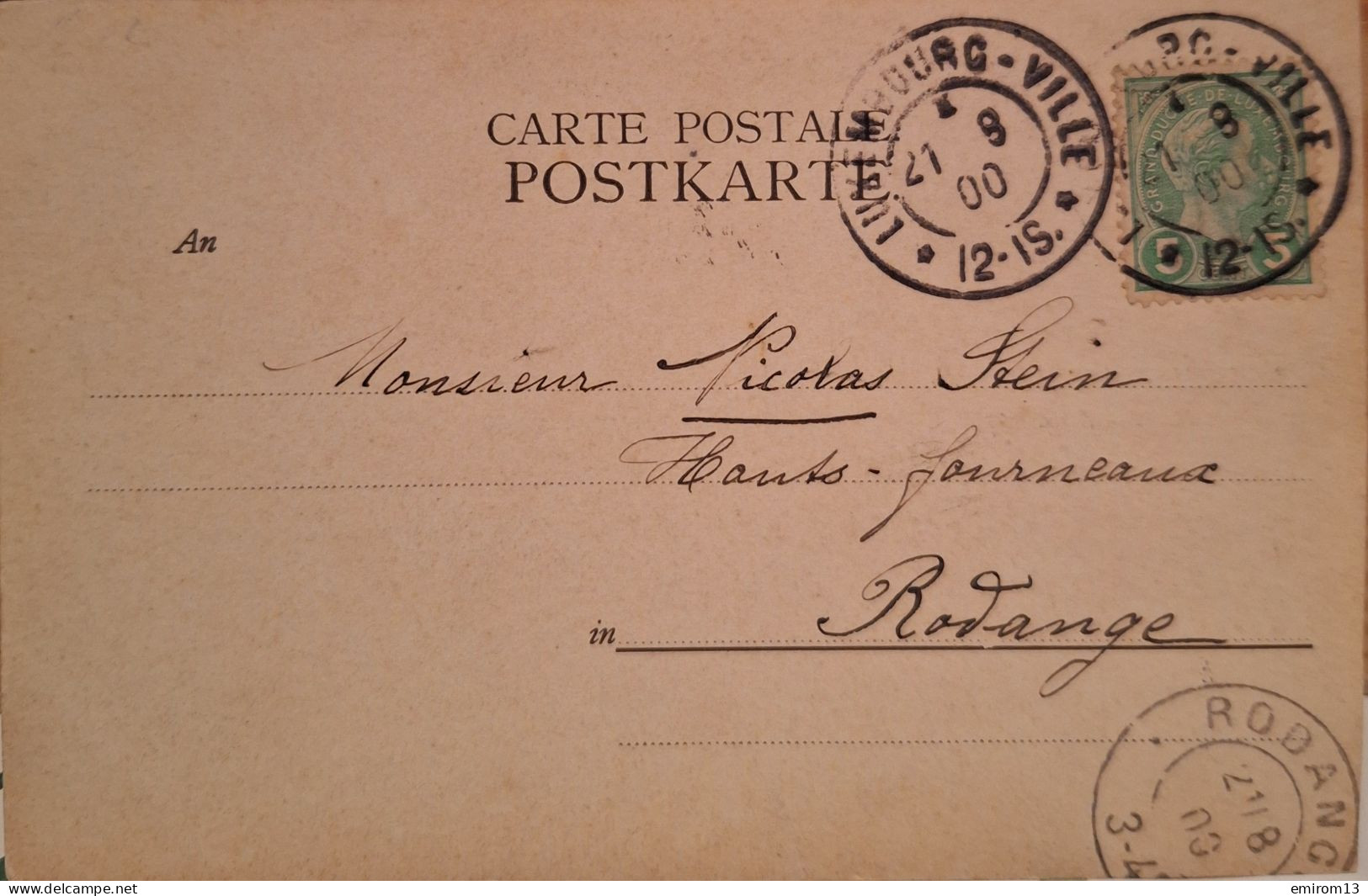 Luxembourg Lasauvage Postamt Rodingen Multivues 1900 - Other & Unclassified