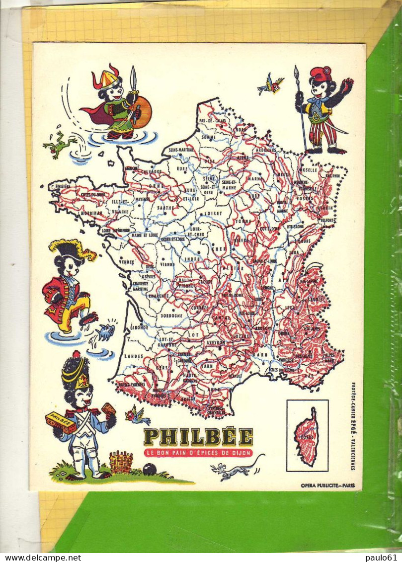 Protege Cahier : Le Bon Pain D'Epicesde Dijon PHILBEE Ourson Napoleon - Protège-cahiers
