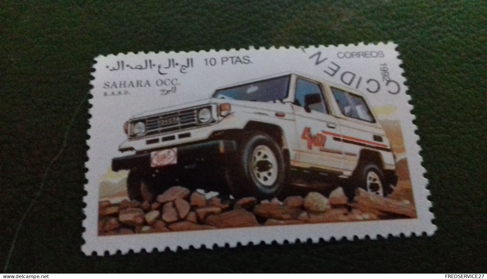 TIMBRE  SAHARA OCC R A S D 1992 VOITURE - Altri - Africa