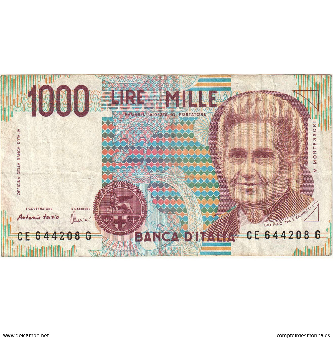 Italie, 1000 Lire, 1990-10-03, SPL - 1.000 Lire