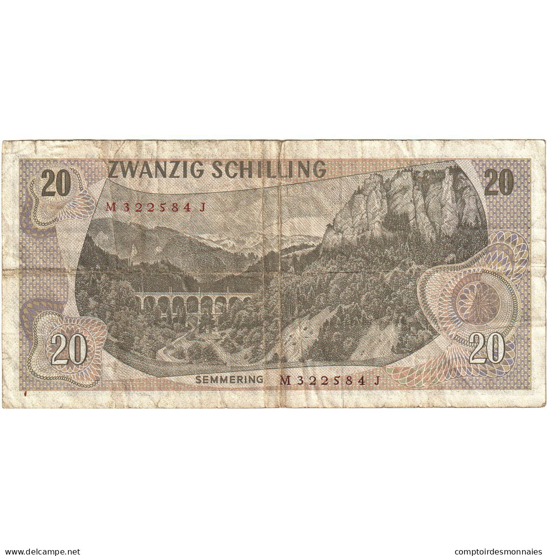 Autriche, 20 Schilling, 1967-07-02, KM:142a, B+ - Oesterreich