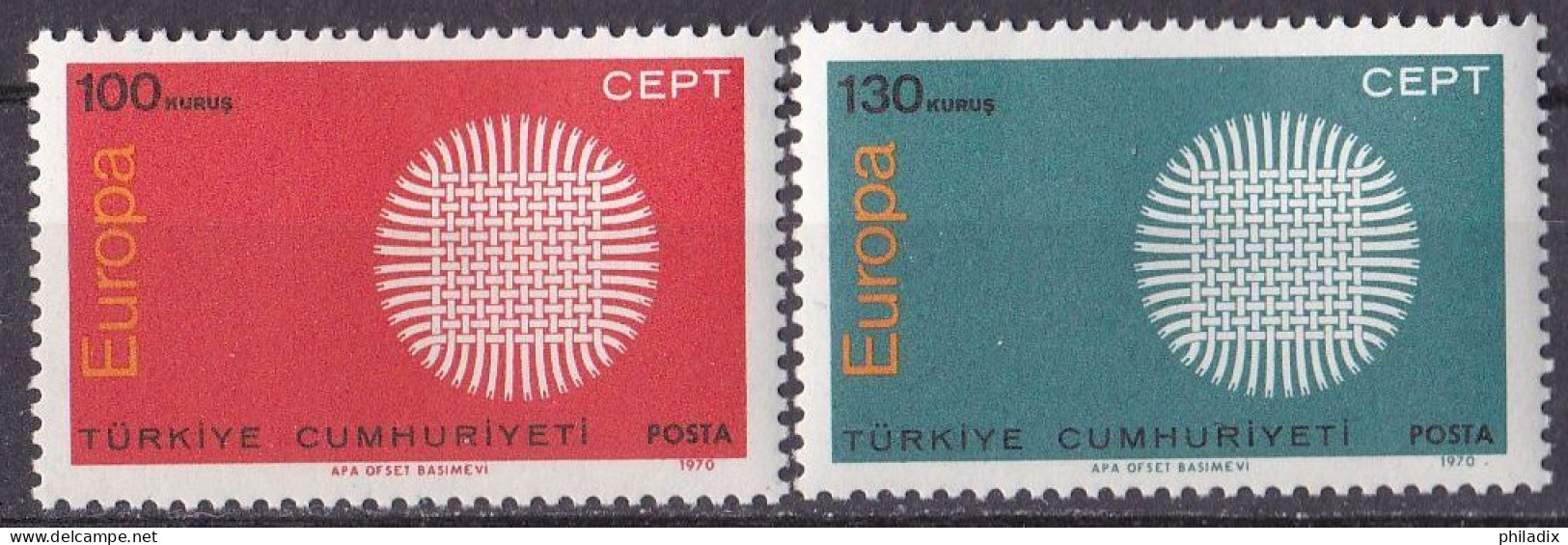 Türkei Satz Von 1970 **/MNH (A3-56) - Unused Stamps