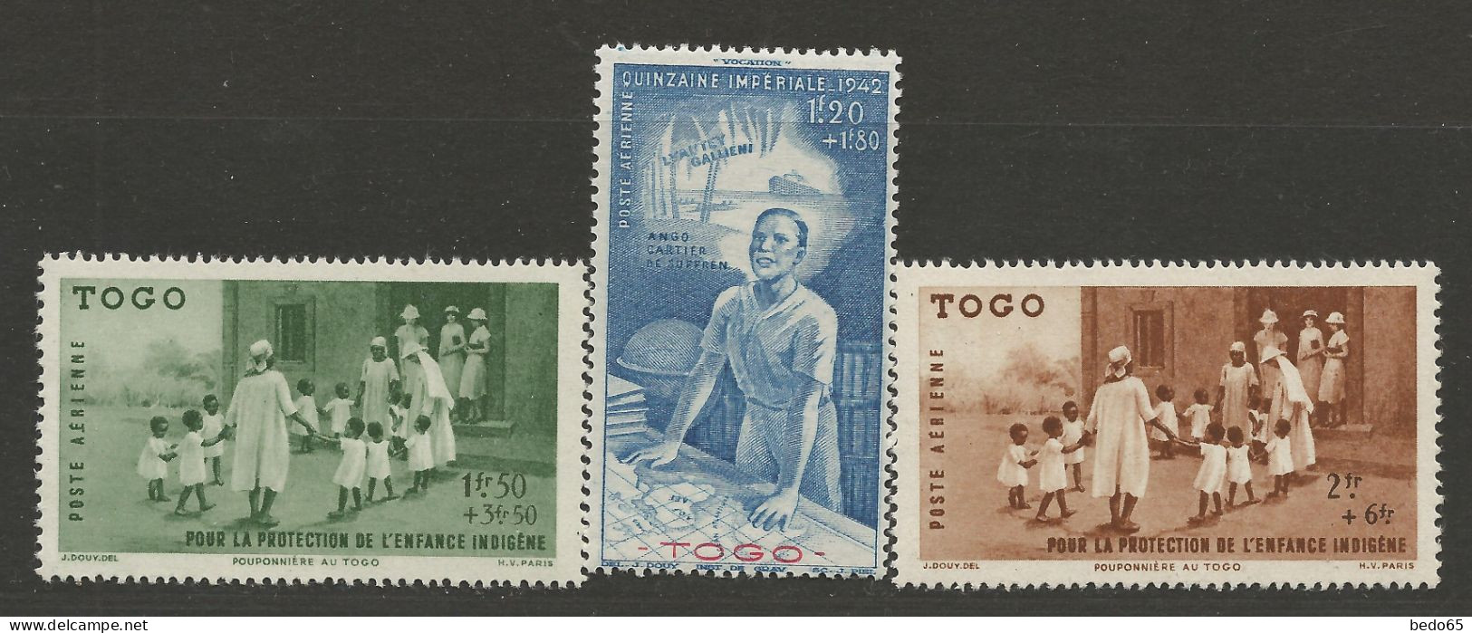 TOGO PA N° 6 à 8 NEUF** LUXE  SANS CHARNIERE / Hingeless / MNH - Sonstige & Ohne Zuordnung