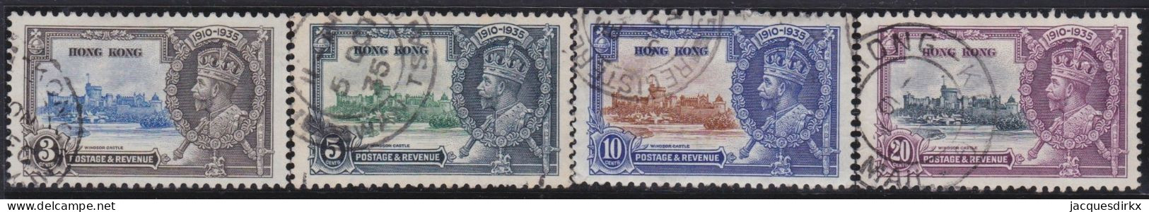 Hong Kong        .   SG    .  133/136     .    O      .   Cancelled - Used Stamps
