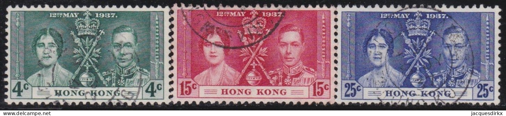 Hong Kong        .   SG    .  137/139    .    O      .   Cancelled - Oblitérés