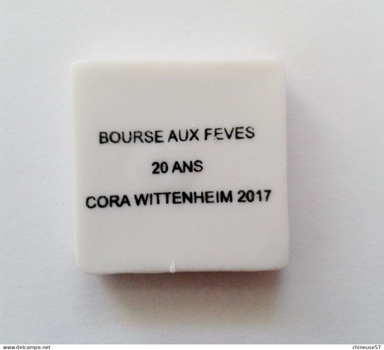 Fève Perso Cora Commerçant Wittenheim 2017-bourse Aux Fèves 20 Ans - Région