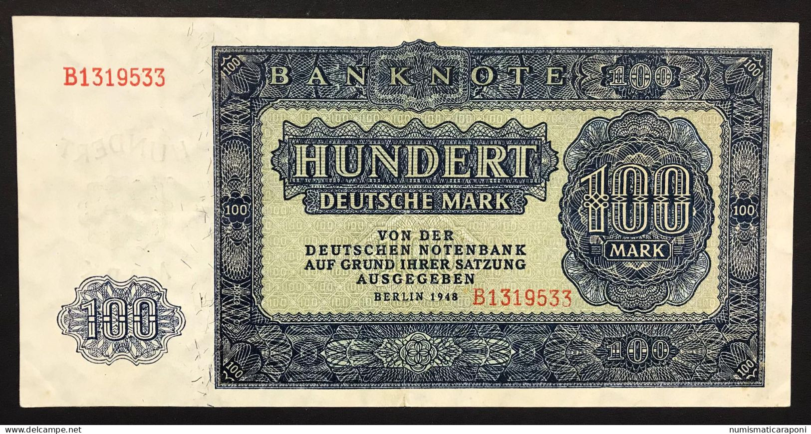 GERMANIA GERMANY Democratic Republic Ddr 100 Mark 1948   LOTTO 478 - 100 Mark