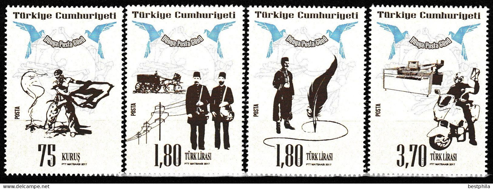 Turkey, Türkei - 2017 - World Post Day ** MNH - Unused Stamps