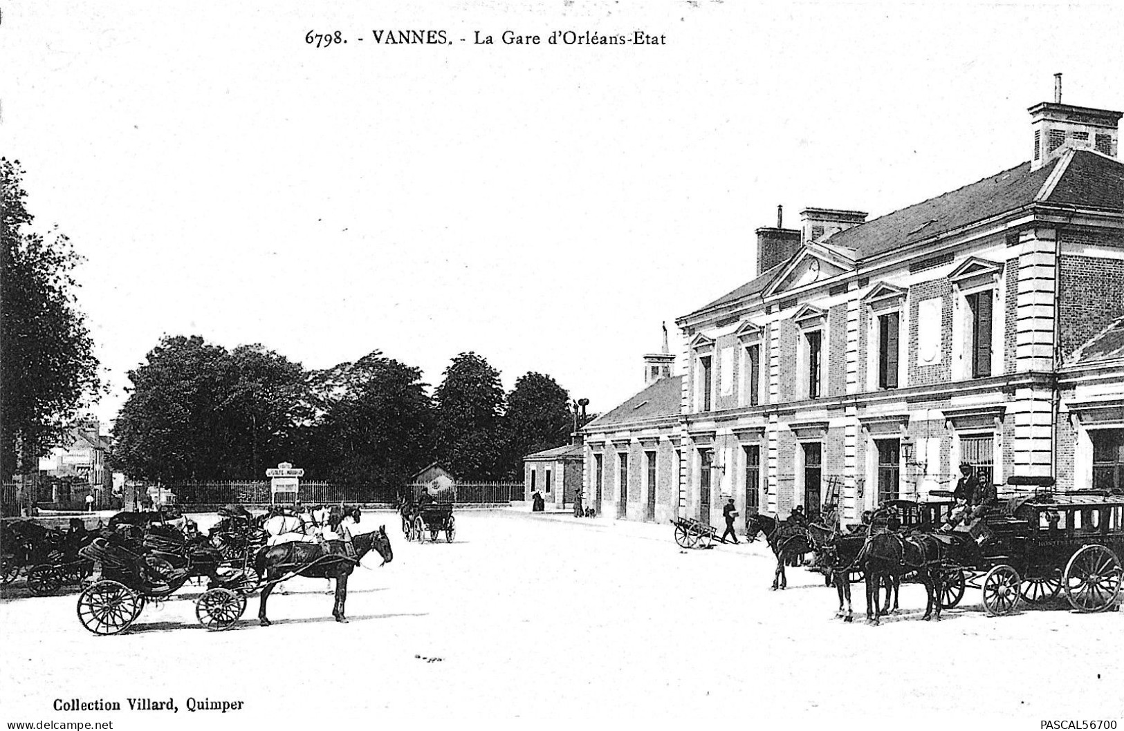 CPA VANNES ***PEU COURANTE*** LA GARE D'ORLEANS - ETAT - Vannes