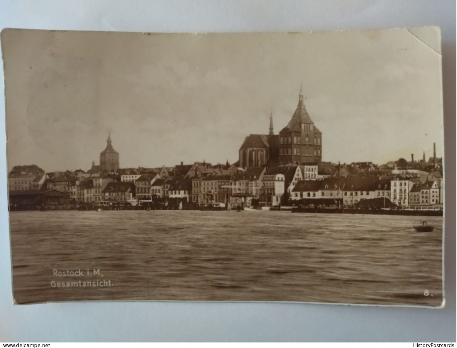 Rostock In Mecklenburg, Blick Auf Die Stadt, 1927 - Rostock