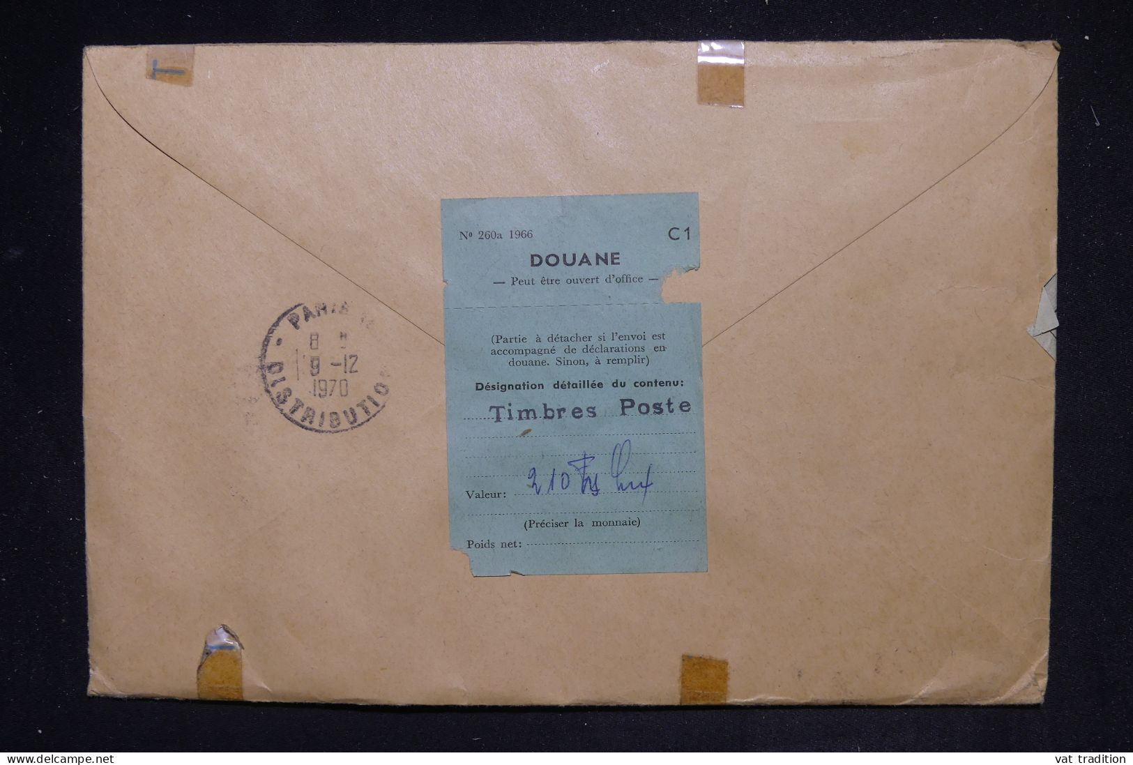 LUXEMBOURG - Enveloppe En Recommandé De Luxembourg Pour Paris En 1970  - L 149777 - Briefe U. Dokumente