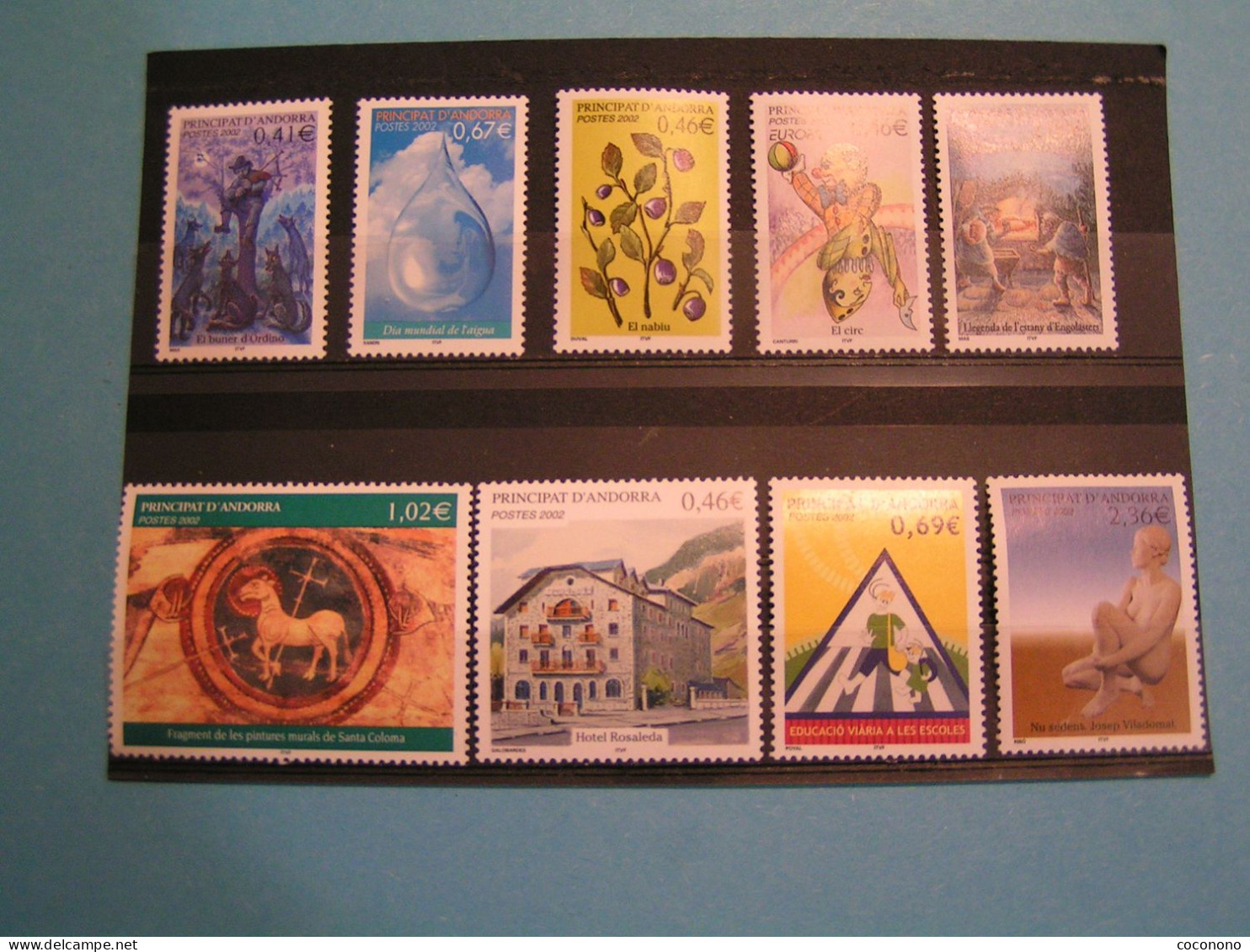 Timbres Andorre Français - Année Complète 2002  - 20 Timbres - Neufs