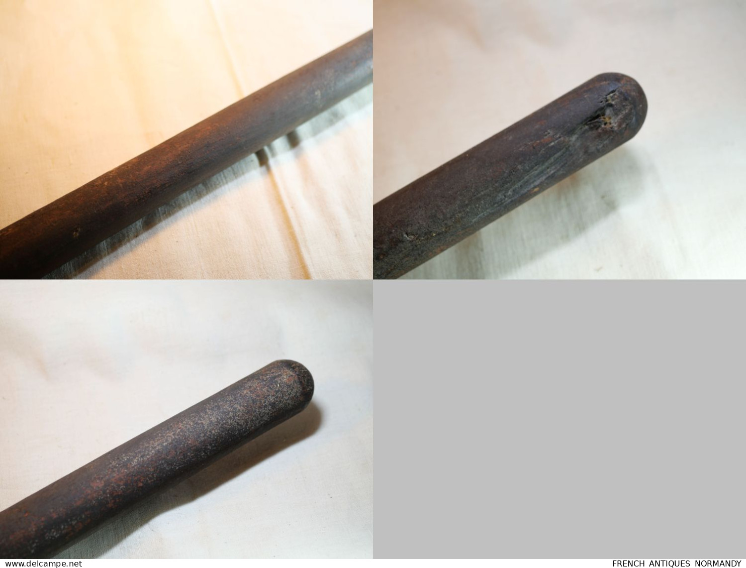 SAPEURS POMPIERS - Grande hache de pompier - époque XIX ième   Longueur totale 84 cm environ Longueur du fer 31 cm