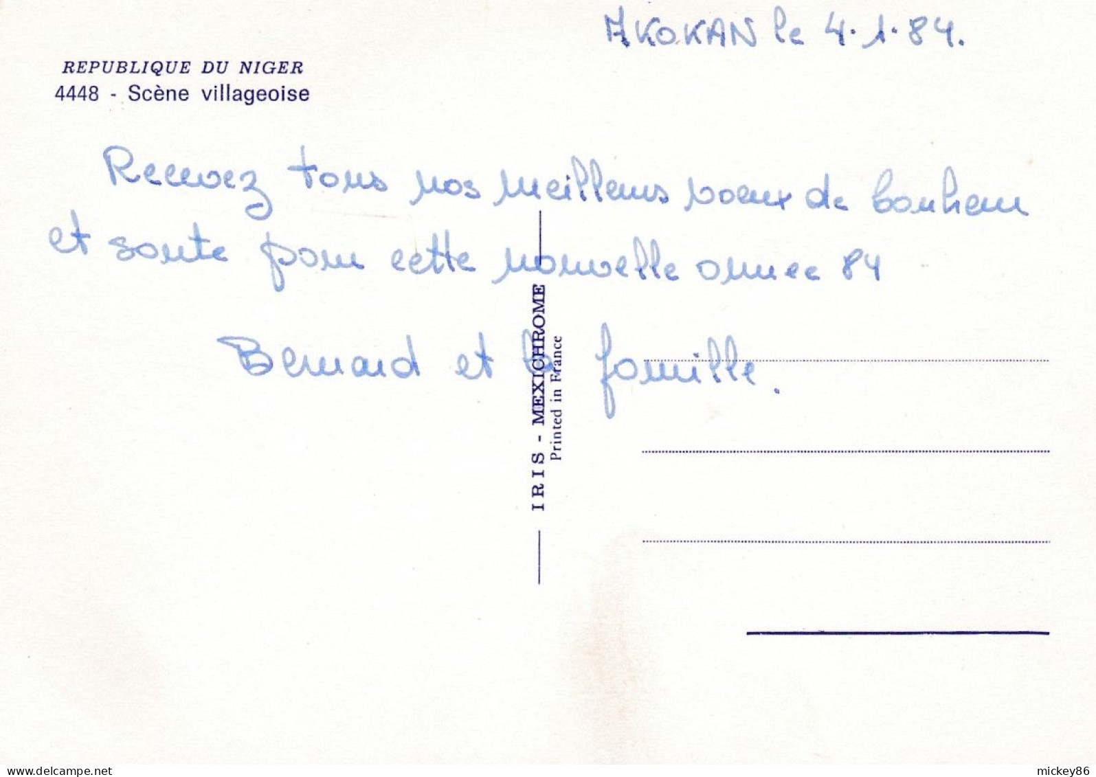 NIGER-- 1984--Scène Villageoise  ( Animée ,chameaux ) - Níger