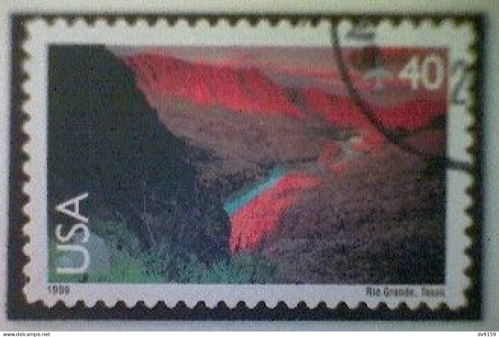 United States, Scott #C134, Used(o) Air Mail, 1999, Rio Grande Valley, 40¢ - Oblitérés