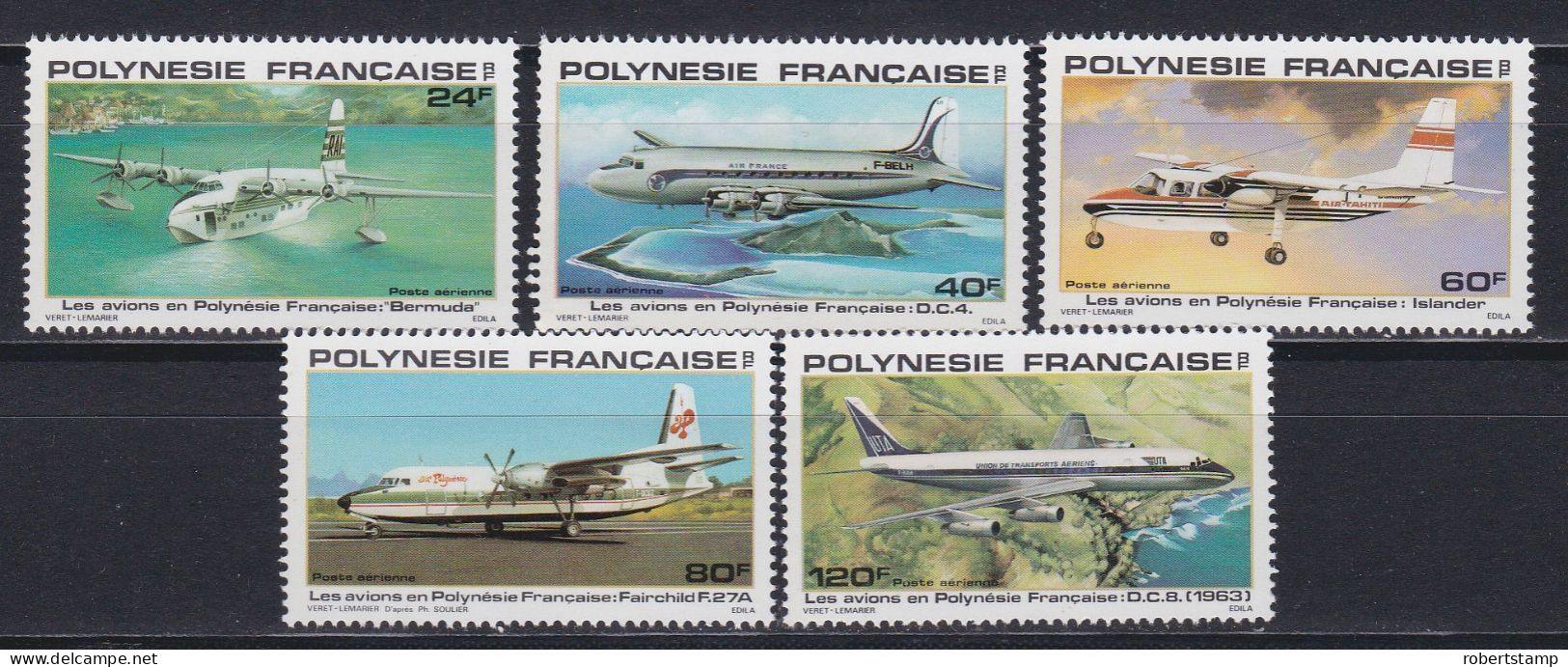 French Polynesia 1979 -  Airmail Complete Set -MNH- - Ungebraucht