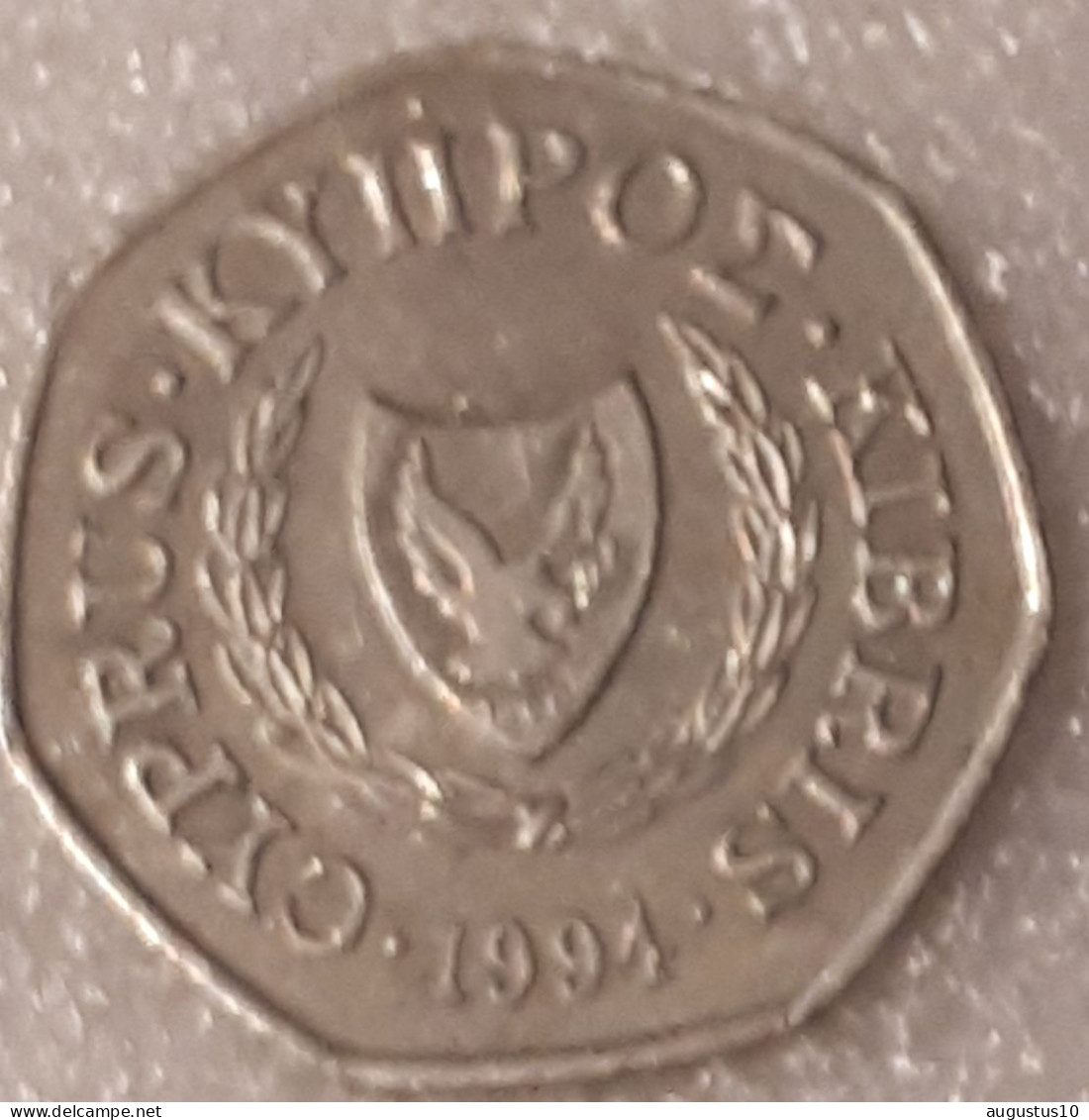 CYPRUS: 50 CENTS 1994 Km 66 Alm/UNC LOW MINTAGE Only 300.000 - Cyprus