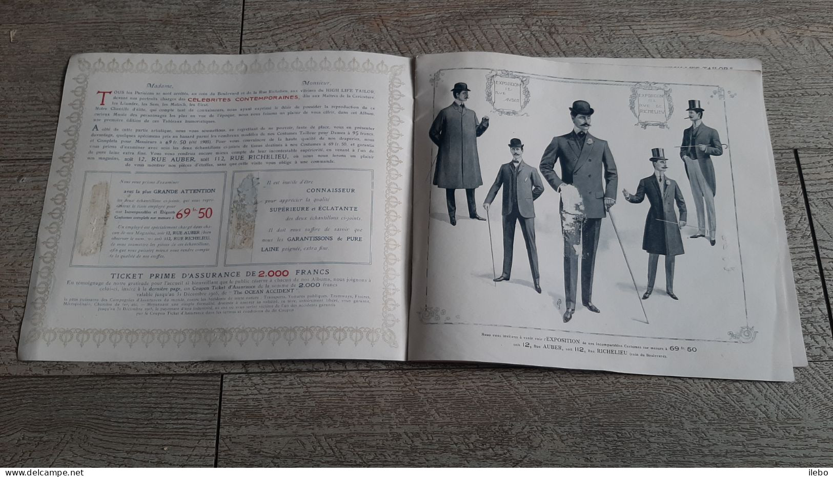 Catalogue Ancien High-life Tailor Célébrités Contemporaines Caricatures De Sem Moloch Sirat Léandre Mode - Moda