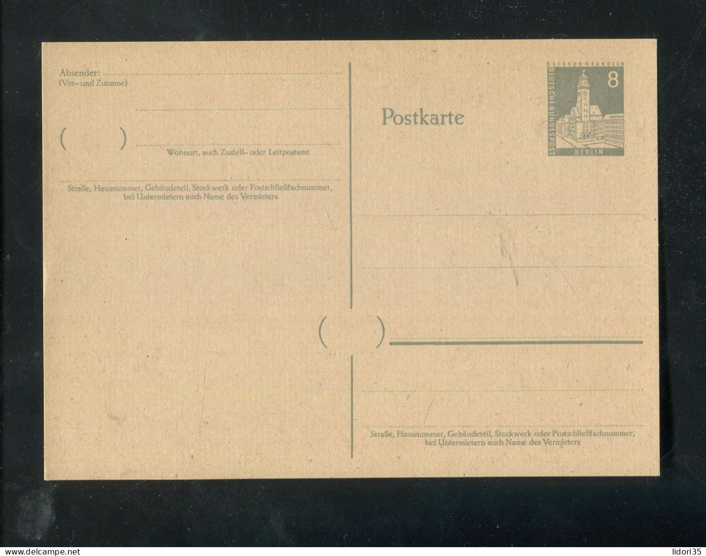 "BERLIN" 1957/1958, Postkarte Mi. P 35I ** (5884) - Postkaarten - Ongebruikt