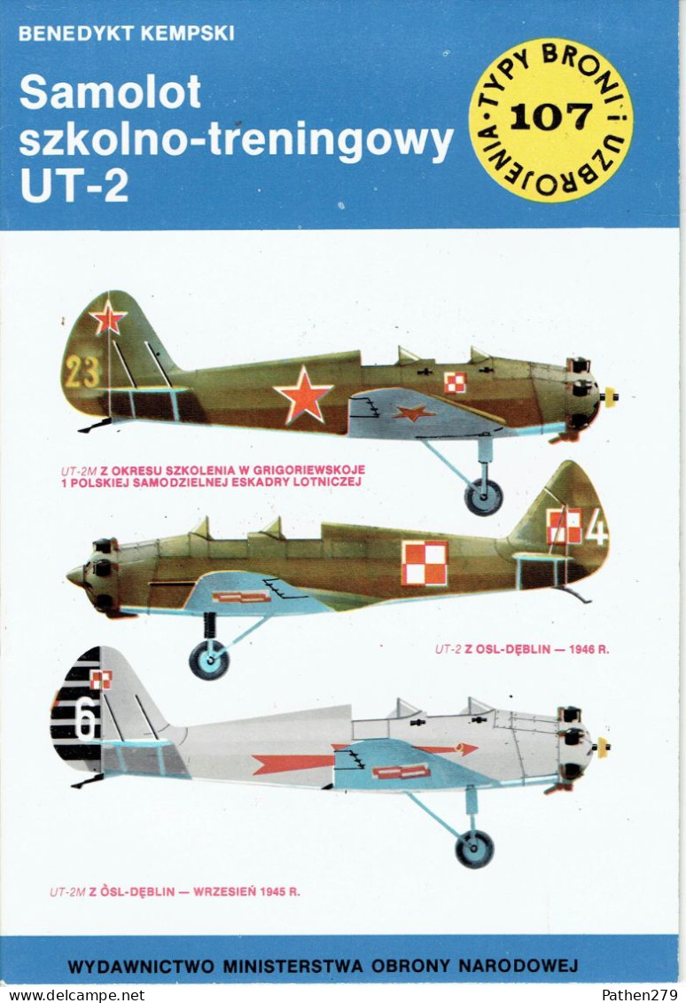 Typy Broni I Uzbrojenia N° 107 - Revue Polonaise D'armes Et Armements - Avion-école Yakovlev UT-2 - 1986 - Aviation