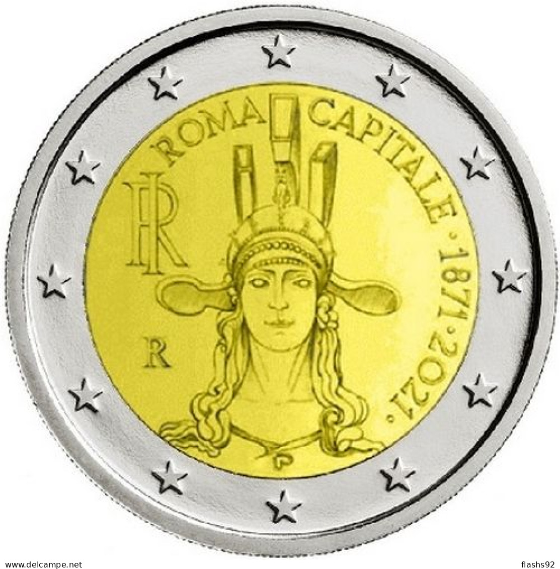 2 Euro Commemorative Italie 2021 Rome 150 Ans De La Fondation De Rome UNC - Italia