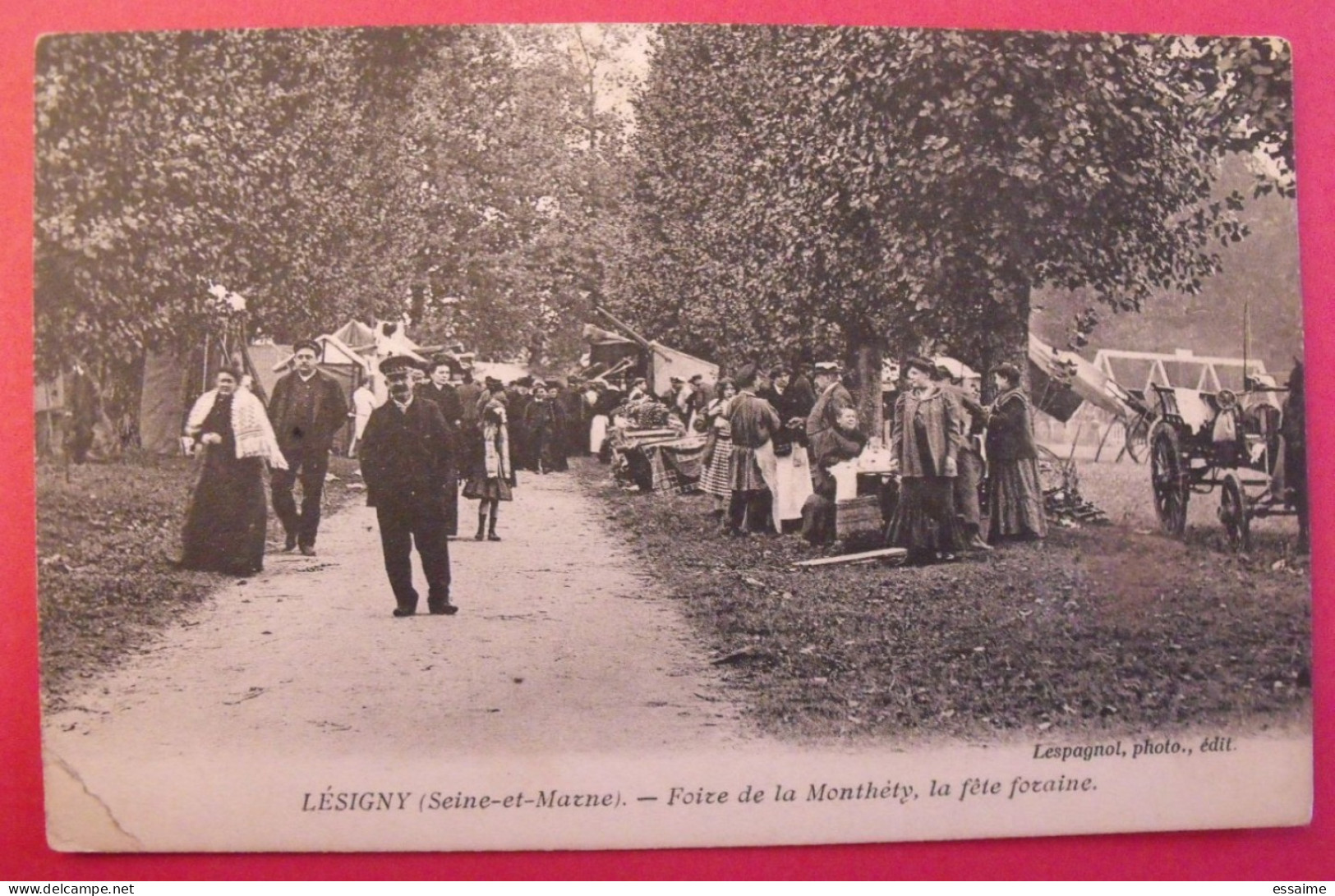 Carte Postale. Seine Et Marne 77. Lesigny. Foire De La Monthéty, La Fête Foraine - Lesigny