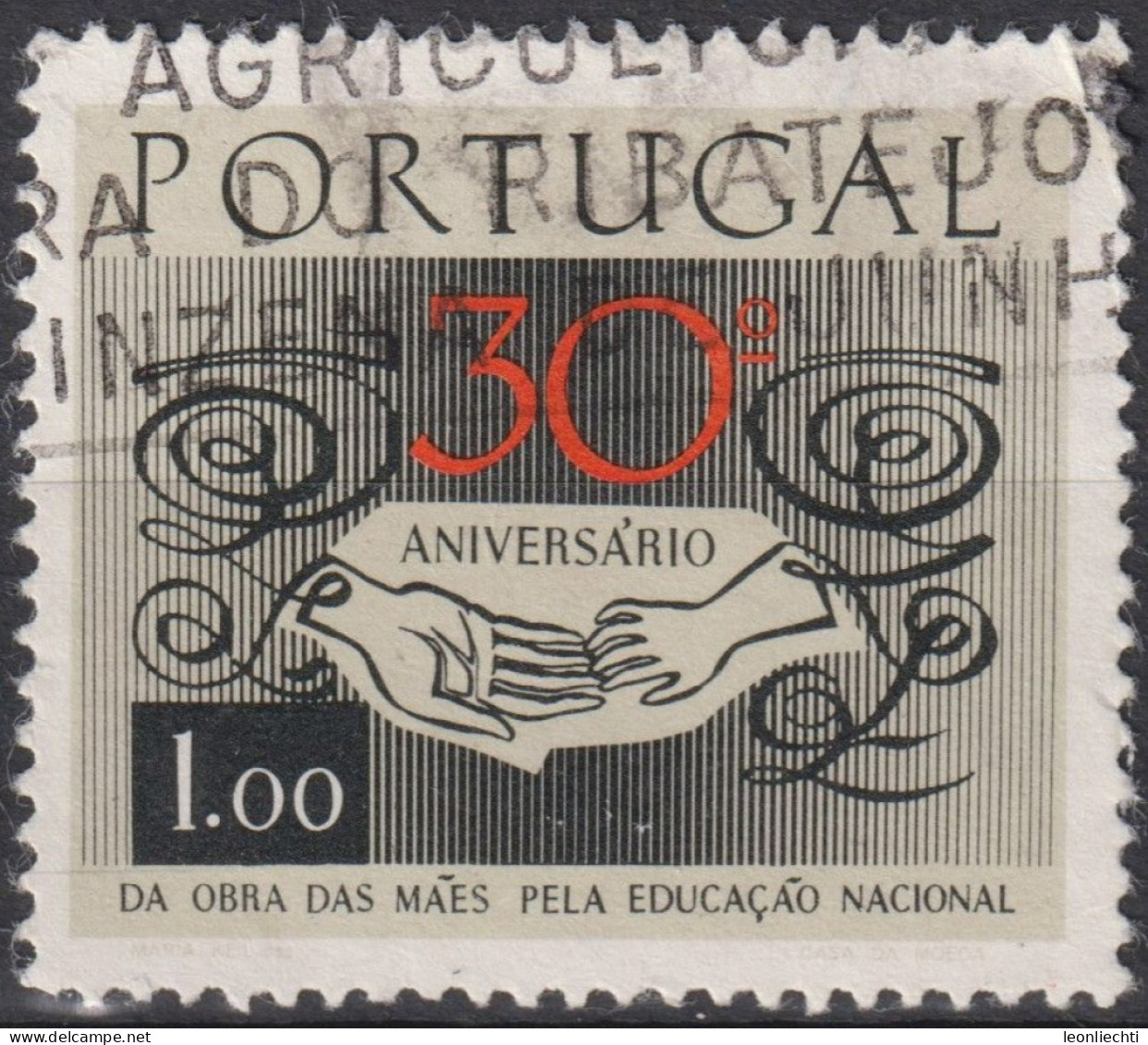 1968 Portugal ° Mi:PT 1054, Sn:PT 1022, Yt:PT 1035, 30th Anniversary Of The Work Of Mothers For Education - Gebraucht